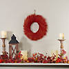 Red and Orange Ears of Wheat Fall Harvest Wreath - 12-Inch  Unlit Image 1