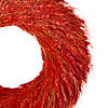 Red and Orange Ears of Wheat Fall Harvest Wreath - 12-Inch  Unlit Image 3