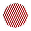 Red & White Striped Paper Chargers - 24 Pc. Image 1