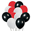 Red, Black & White Latex Balloon Bouquet - 37 Pc. Image 1
