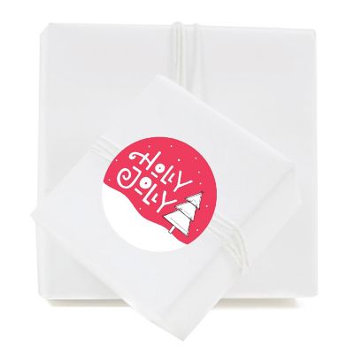 Red Black Christmas Tree Gift Labels Image 2