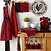 Red/Black Dishtowel Set Image 1