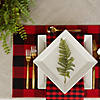 Red/Black Reversible Gingham/Buffalo Check Placemat Set Image 2