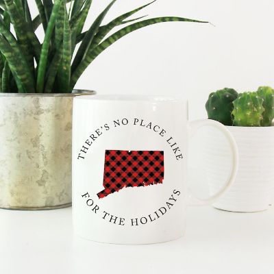 Red Buffalo Plaid Connecticut Mug Image 1