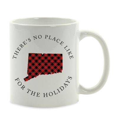 Red Buffalo Plaid Connecticut Mug Image 2