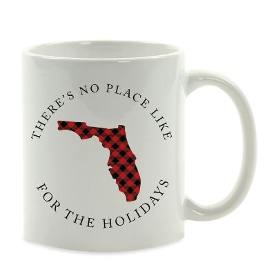 Red Buffalo Plaid Florida Ceramic Mug Image 2