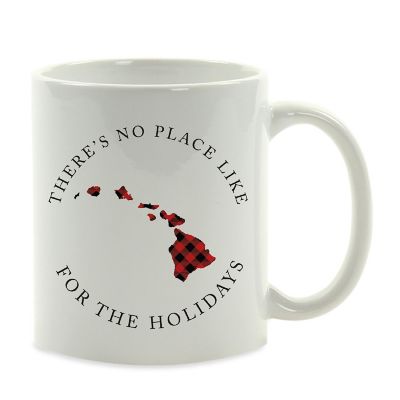 Red Buffalo Plaid Hawaii Ceramic Mug Image 2