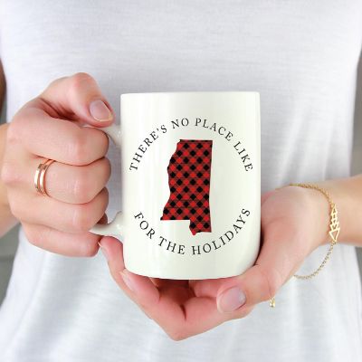 Red Buffalo Plaid Miss. Ceramic Mug Image 1