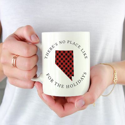 Red Buffalo Plaid Nevada Ceramic Mug Image 1