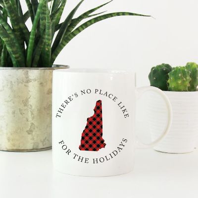 Red Buffalo Plaid New Hamp. Ceramic Mug Image 1