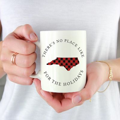 Red Buffalo Plaid North Car. Ceramic Mug Image 1