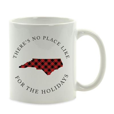 Red Buffalo Plaid North Car. Ceramic Mug Image 2