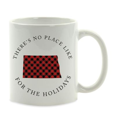 Red Buffalo Plaid North Dak. Ceramic Mug Image 2