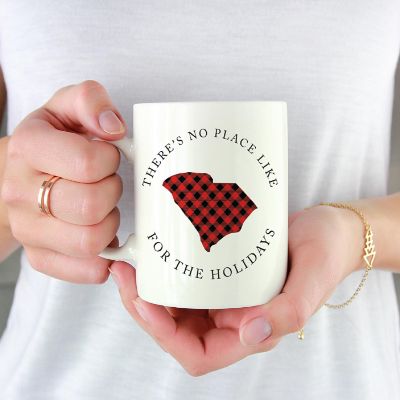 Red Buffalo Plaid South Car. Ceramic Mug Image 1