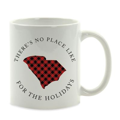 Red Buffalo Plaid South Car. Ceramic Mug Image 2