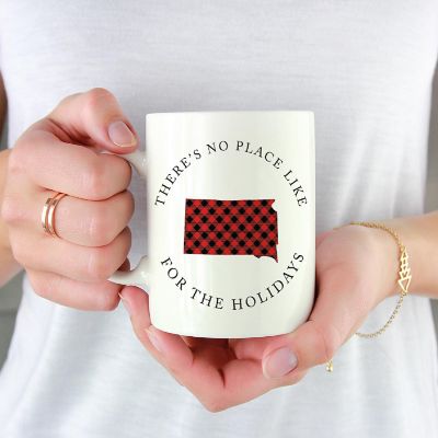 Red Buffalo Plaid South Dak. Ceramic Mug Image 1