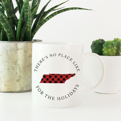Red Buffalo Plaid Tennessee Ceramic Mug Image 1