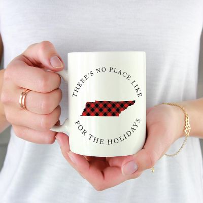Red Buffalo Plaid Tennessee Ceramic Mug Image 1