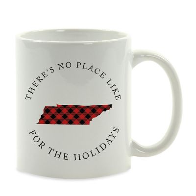 Red Buffalo Plaid Tennessee Ceramic Mug Image 2
