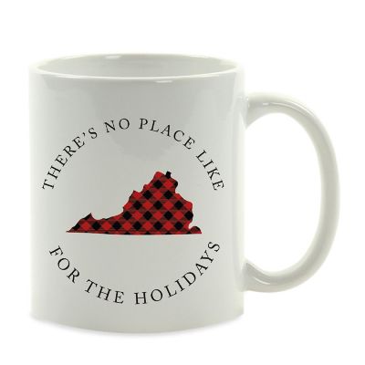Red Buffalo Plaid Utah Ceramic Mug Image 2