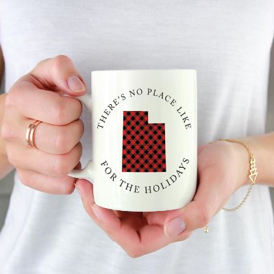 Red Buffalo Plaid Virginia Ceramic Mug Image 1