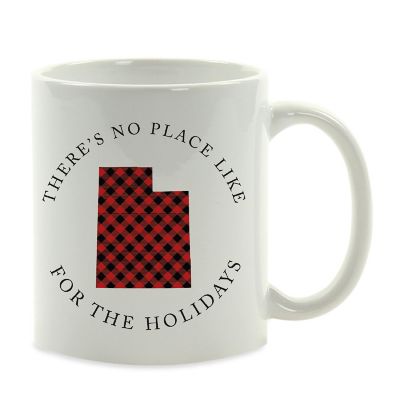 Red Buffalo Plaid Virginia Ceramic Mug Image 2