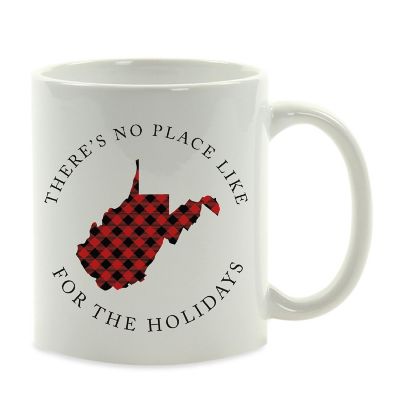 Red Buffalo Plaid West Va. Ceramic Mug Image 2