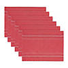 Red Chambray French Stripe Placemat (Set Of 6) Image 1