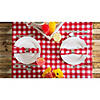 Red Check Outdoor Tablecloth 60X120 Image 2