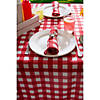 Red Check Outdoor Tablecloth 60X120 Image 3