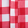 Red Check Outdoor Tablecloth With Zipper 60 Round Image 1