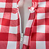 Red Check Outdoor Tablecloth With Zipper 60 Round Image 2