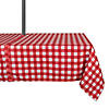 Red Check Outdoor Tablecloth With Zipper 60X84 Image 1