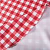 Red Check Outdoor Tablecloth With Zipper 60X84 Image 4