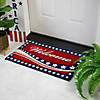 Red Coir "Welcome" Stars and Stripes Americana Outdoor Doormat 18" x 30" Image 1