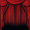 Red Curtain Backdrop - 2 Pc. Image 1