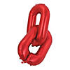 Red Deco Link 34" Mylar Balloon Image 1