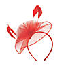 Red Derby Fascinator Headband Image 1