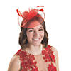 Red Derby Fascinator Headband Image 1