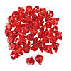 Red Diamond-Shaped Acrylic Gems - 25 Pc. Image 1