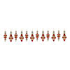 Red Drop Reflector Ornament (Set Of 12) 6"H, 6.75"H Glass Image 2
