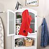 Red Embroidered Paw Medium Pet Robe Image 2
