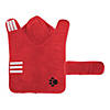 Red Embroidered Paw Medium Pet Robe Image 3