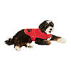 Red Embroidered Paw Small Pet Robe Image 1