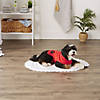 Red Embroidered Paw Small Pet Robe Image 2