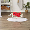 Red Embroidered Paw X-Small Pet Robe Image 2