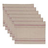 Red French Stripe Placemat (Set Of 6) Image 1