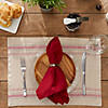 Red French Stripe Placemat (Set Of 6) Image 4