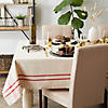 Red French Stripe Tablecloth 60X104 Image 2