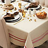 Red French Stripe Tablecloth 60X104 Image 3